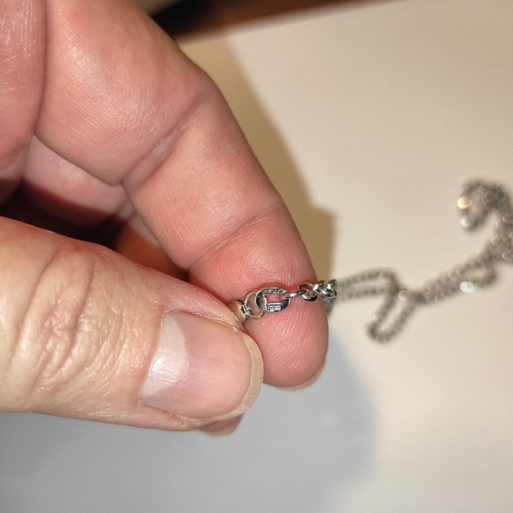 Heavy Long Solid 14K White Gold Chain - Picture 12 of 14